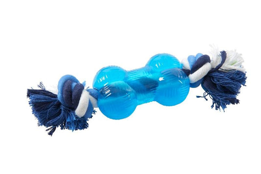 Buster Hueso Con Cuerda Azul Xs 8Cm