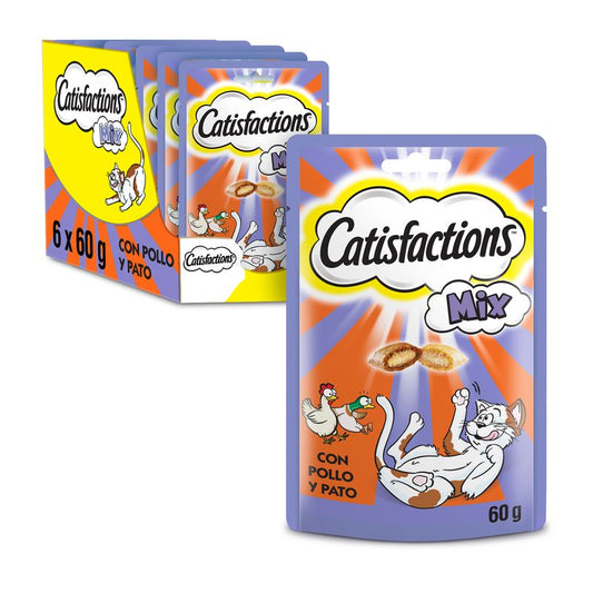 Catisfactions Feline Mixed Frango Pato Caixa 6X60Gr