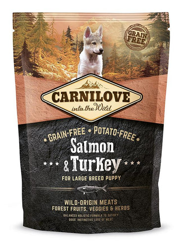 Carnilove Canine Puppy Large Salmon Pavo 1,5Kg pienso para perros