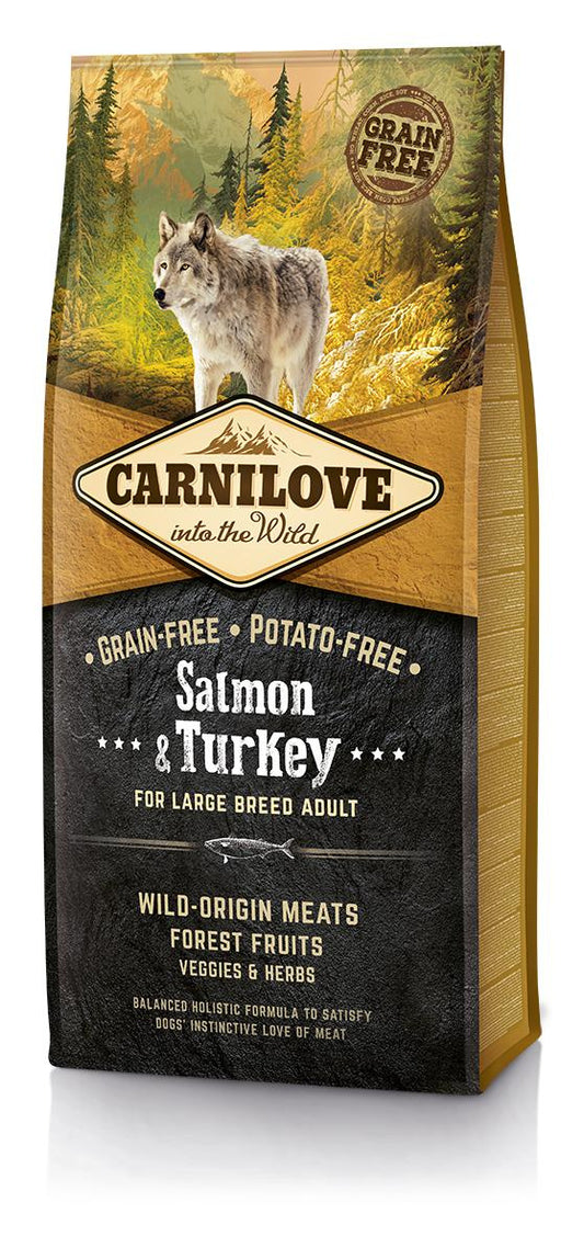 Carnilove Canine Adult Large Salmon Pavo 12Kg pienso para perros
