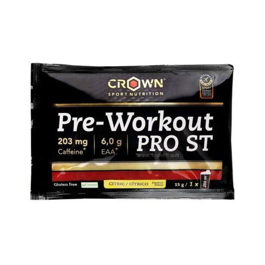 Crown Sport Nutrition Pre Workout Pro St Cítrico Monodosis , 15 gr