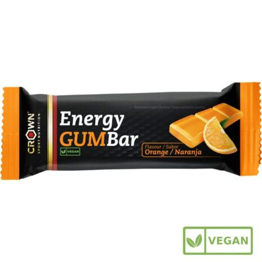 Crown Sport Nutrition Energy Gum Bar Naranja  , 1 x 30  gr