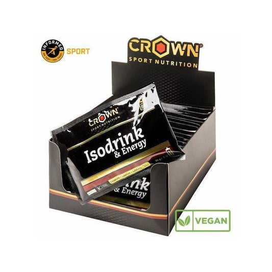 Crown Sport Nutrition Isodrink & Energy Limón Monodosis , 18 x 32 gr