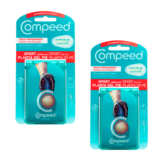 Embalagem 2 Compeed Blisters Foot Plant, 2x5 unidades