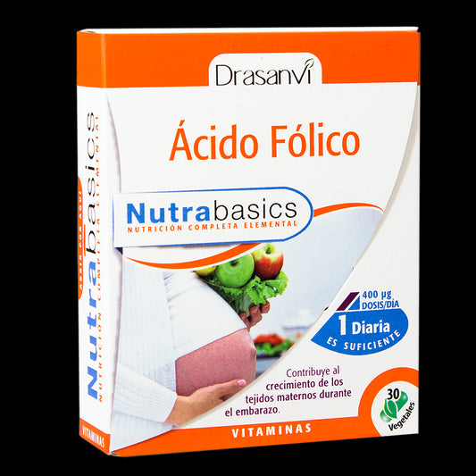 Drasanvi Acido Folico Nutrabasicos , 30 cápsulas