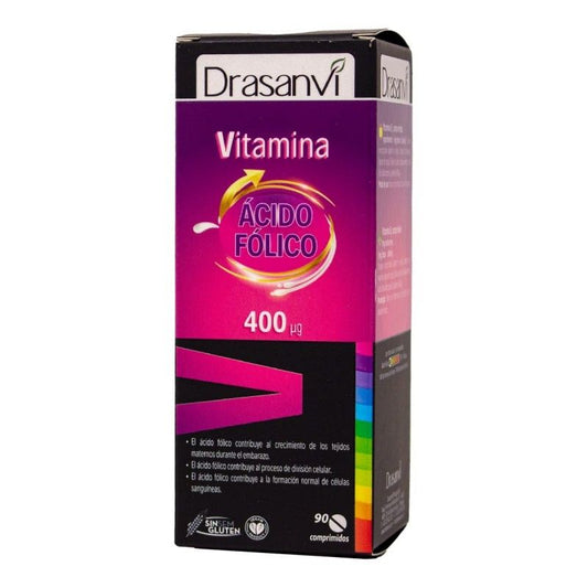 Drasanvi Vitamina B9 400µg Acido Folico , 90 comprimidos