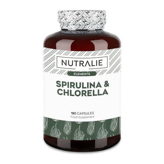 Nutralie Spirulina & Chlorella Energia & Força 1800Mg , 180 cápsulas