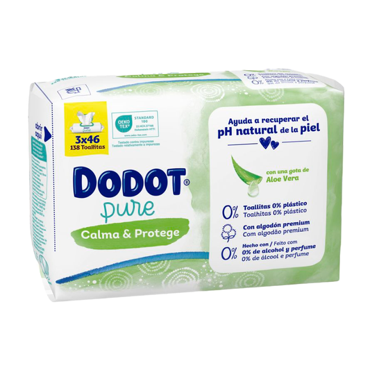 Pacote de toalhetes DODOT Aloé, 3 x 46