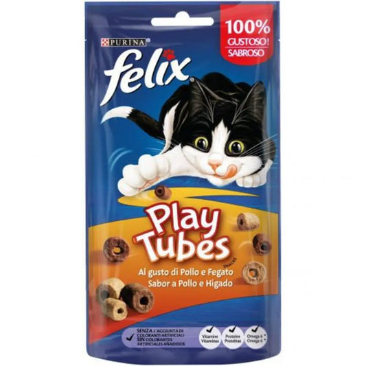 Felix Feline Play Tubes Pollo Y Higado 8X50Gr