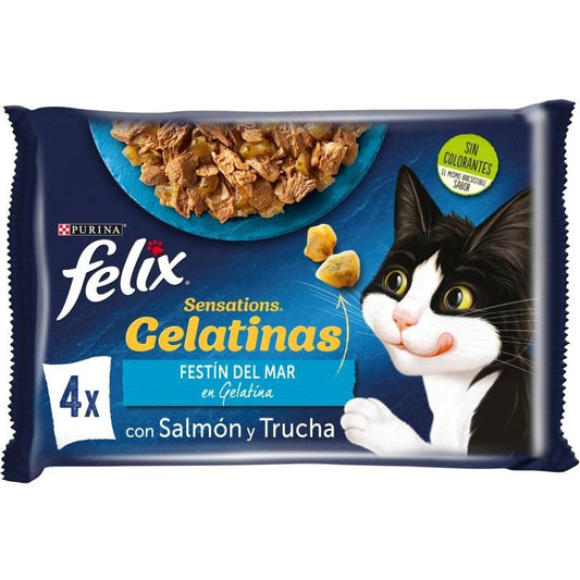 Felix Feline Sensations Salmon Gambas Trucha 12X4X85Gr