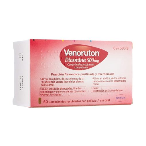 Venoruton 500 mg, 60 Comprimidos Revestidos por Película