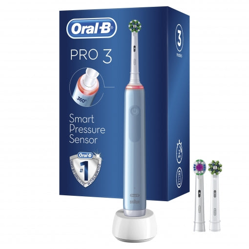 Oral-B Braun Escova de dentes eléctrica Pro 3 3700 Azul