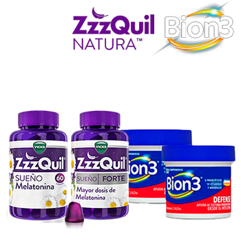 PACKS VIRTUAIS BION3, ZZZQUIL ATÉ 25% DE DESCONTO (31 DE DEZEMBRO DE 2026)