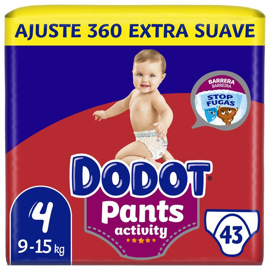 Dodot Pants Activity Extra Jumbo Pack Tamanho 4 , 43 unidades
