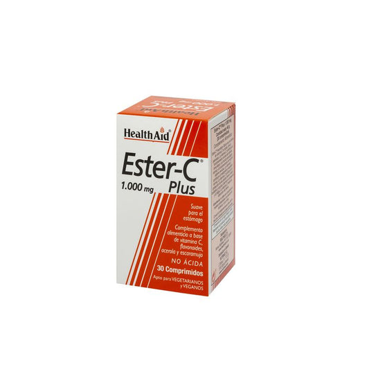 Health Aid Ester C Plus 1000 Mg , 30 tabletas   