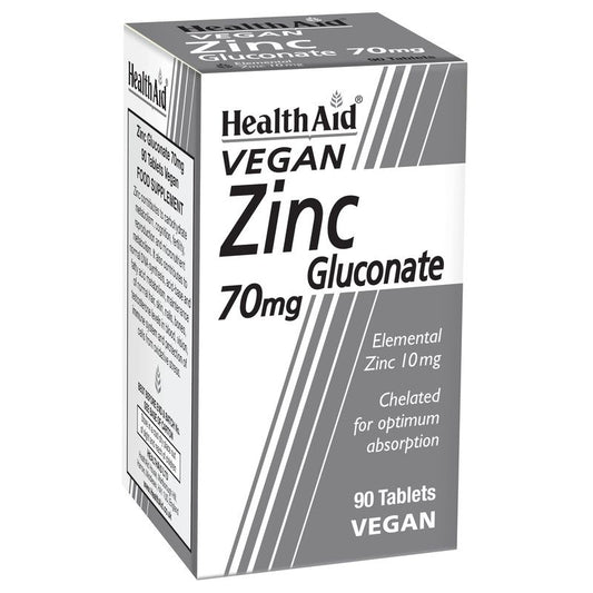 Health Aid Gluconato De Zinc , 90 comprimidos   