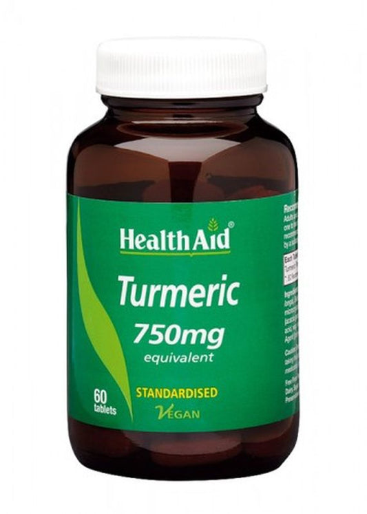 Health Aid Turmeric Root Curcuma, 60 Cápsulas      
