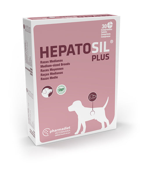 Hepatosil Plus Razas Mediana, 30 Comprimidos