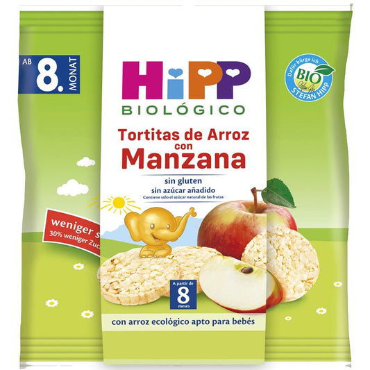 Hipp  Tortitas De Arroz Con Manzana Bio, 30 G