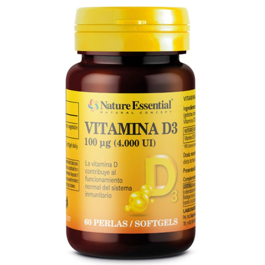 Natureza Vitamina Essencial D3 , 60 pérolas