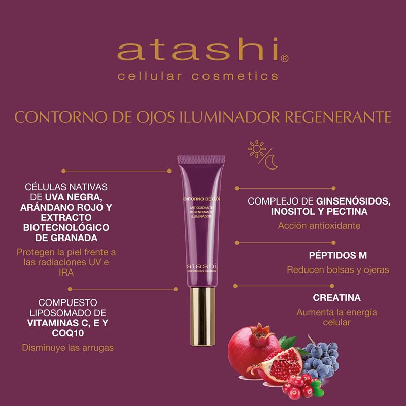 Atashi Radiant Look Ritual Eye Contour Anti-Aging Anti-Oxidant Duo Chest