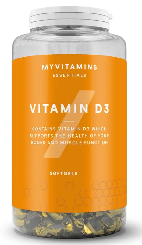 Myvitamins Vitamina D3 , 180 cápsulas