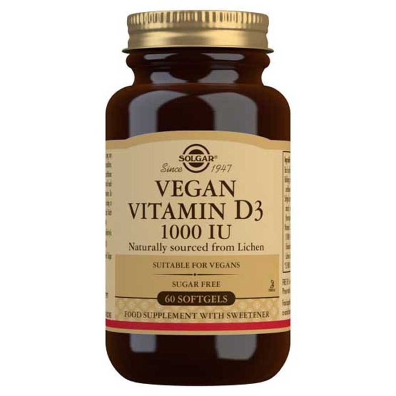Solgar Vitamina D3 1000Ui (25Mcg) 60 cápsulas de gelatina mole