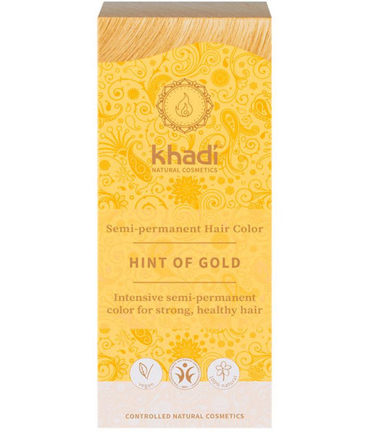 Khadi Herbal Color Rubio Toque De Dorado, 100 Gr      