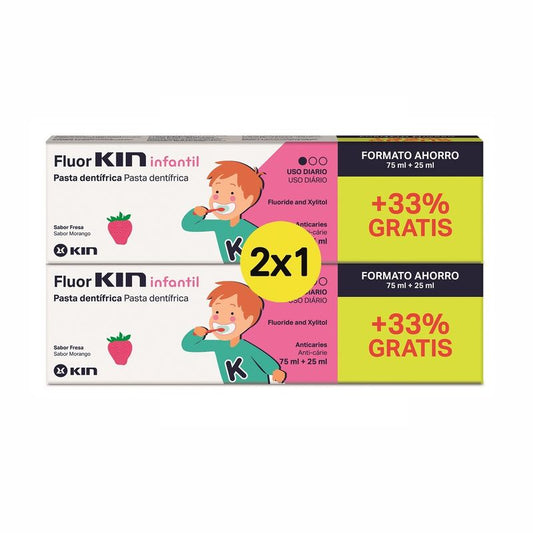 KIN Pack 2X1 FluorKIN Infantil Enjuague 500 Ml