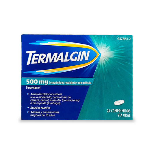 Termalgin , 500 mg 24 comprimidos revestidos por película