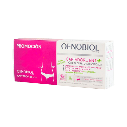 Oenobiol Captador 3 em 1 Plus Promo 33% 60Capx2Uds