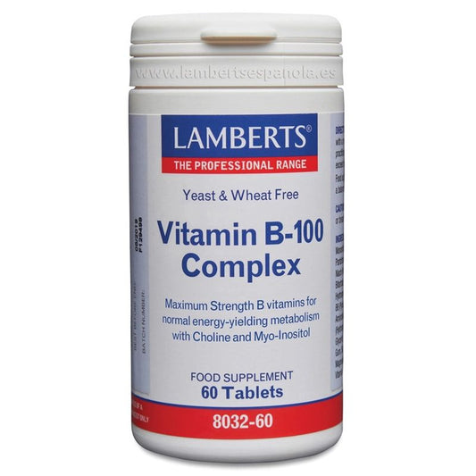 Lamberts Complejo De Vitaminas B-100 , 60 cápsulas   