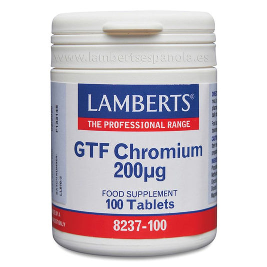Lamberts Cromo Gtf 200 , 100 tabletas   