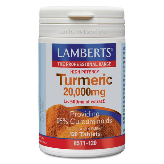 Lamberts Curcuma Turmeric 20.000 Mg , 120 tabletas   
