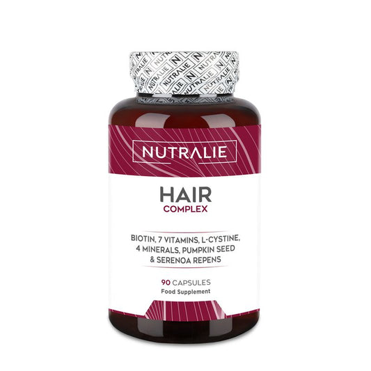 Nutralie Hair Complex + Biotina Vitaminas para o cabelo , 90 cápsulas