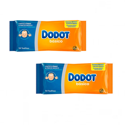 Toalhetes Dodot Basic Pack, 2 x 54 (108 unidades)