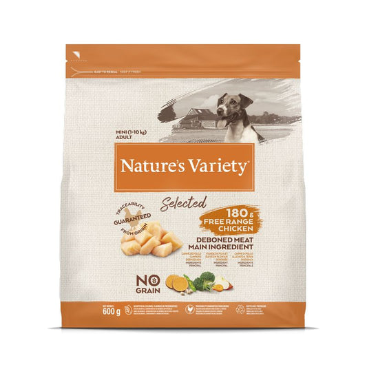 Nature'S Variety Canine Selected Adult Mini Pollo Campero 600Gr, pienso para perros