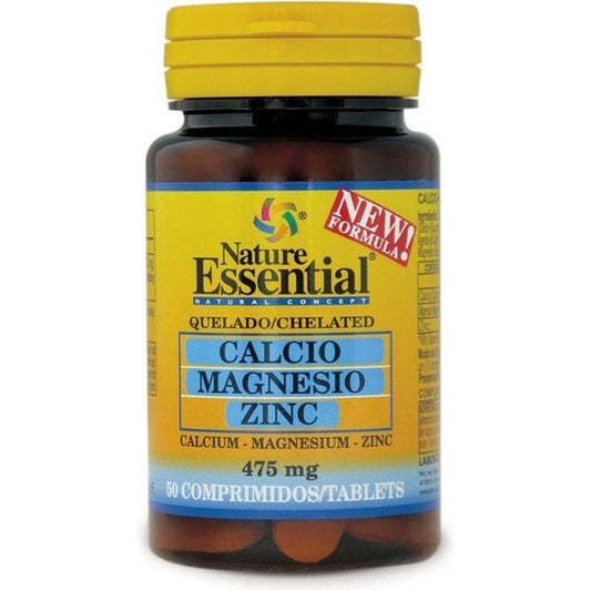 Nature Essential Calcio, Magnesio Y Zinc , 50 comprimidos