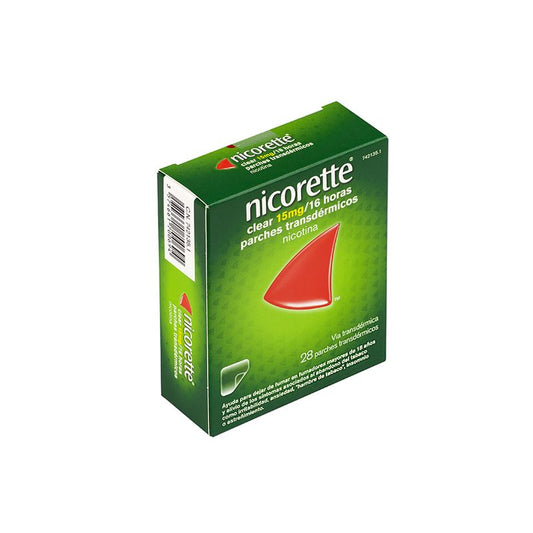 Nicorette Clear 15 mg/16 h, 28 Parches Transdérmicos