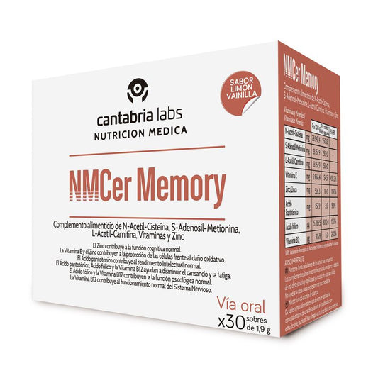 Nm Cer Memory sabor Limão-Vanilla, 1,9 g x 30 saquetas
