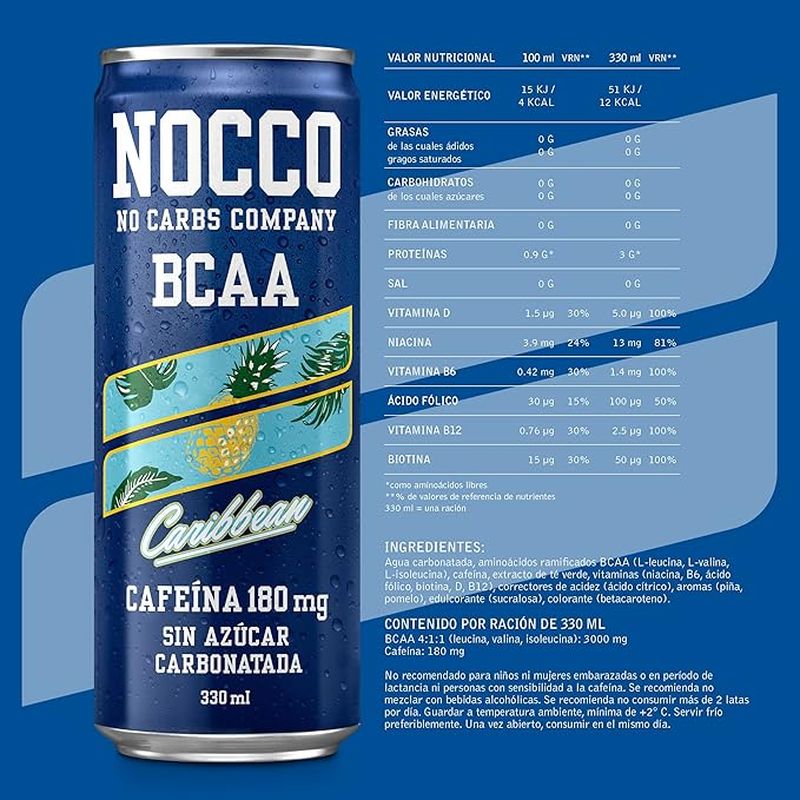 Nocco Bcaa Caribbean, 330 ml