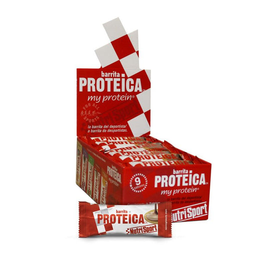 Nutrisport Caja Proteica Vainilla-Cookies , 24 barritas