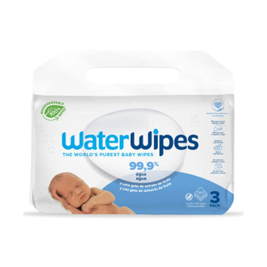 Toalhetes biodegradáveis para bebés Waterwipes, 3x60, 180 pcs.