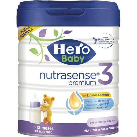 Hero Baby Leite Infantil Premium Nutrasense 3 , 800 g