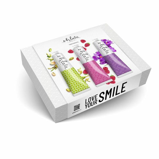 Ohlala Tootpaste Premium SET ( Pistachio, Frambuesa & Violeta Menta)