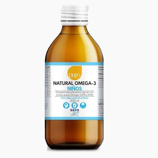 Puro Omega Natural Omega-3 Niños , 120 cápsulas