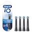 Cabeças de escova de substituição Oral-B Braun iO Ultimate Clean Black, embalagem com 4 unidades