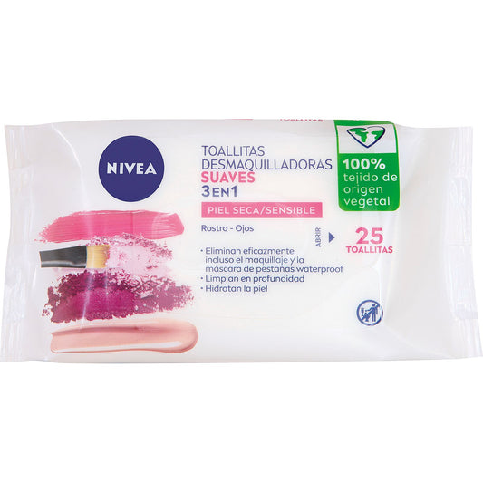 NIVEA Biodegradable Handling Wipes 2x1 - Soft (pele seca/sensível)