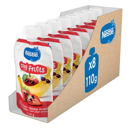 Nestlé Puree Cool Fruits Saqueta , 110g x 8 unidades