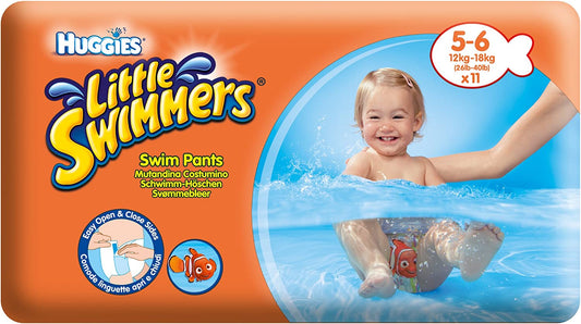 Huggies Little Swimmers Tamanho 5-6 (12-18 Kg), 11 unidades